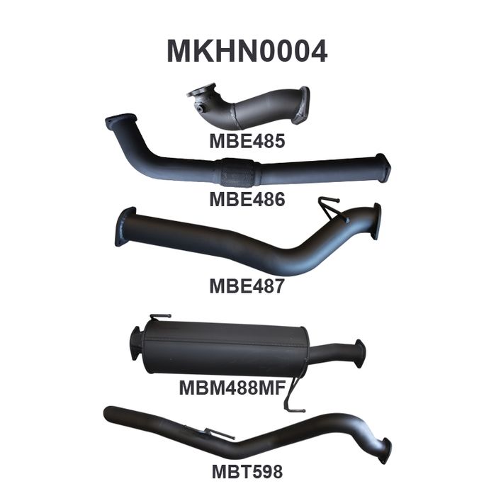 Holden Commodore COLORADO RC 3.0L 08 - 10 SWB WITHOUT CAT & WITH MUFFLER