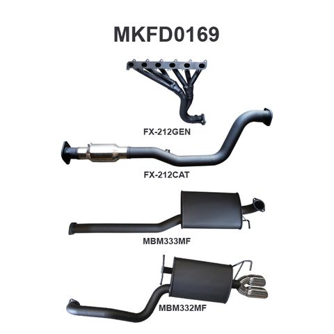 Ford Falcon FG 6 Cylinder N/A Sedan Full System Muffler/Muffler