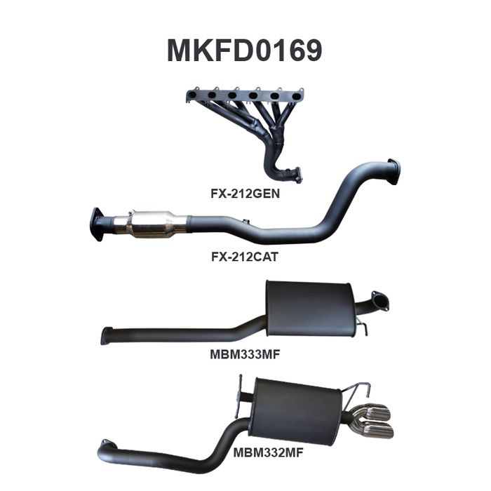 Falcon FG 6 Cylinder N/A Sedan Full System Muffler/Muffler