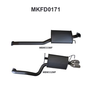 Ford Falcon FG 6 Cylinder N/A Sedan Catback Muffler/Muffler