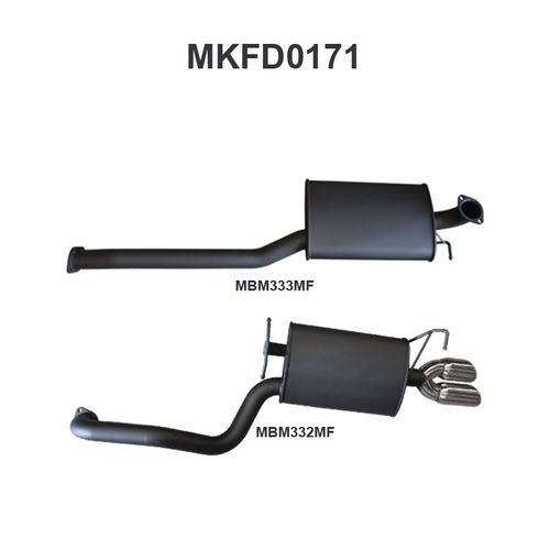 Ford Falcon FG 6 Cylinder N/A Sedan Catback Muffler/Muffler