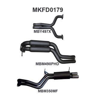 Ford FG V8 Sedan 2.5in Dual CatBack Hotdog/Muffler