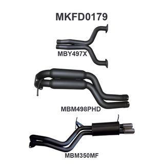 FG V8 Sedan 2.5in Dual CatBack Hotdog/Muffler