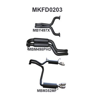 Ford FG GT 5.0 V8 SDN 2.5in L & R Catback Hotdog/Muffler
