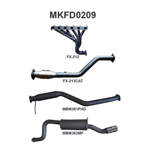 Falcon FG 6cl XR6 Ute Full System Hotdog/Muffler