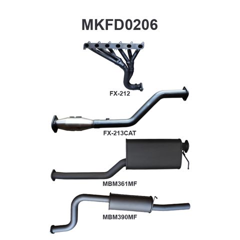 Ford Falcon FG 6 Cylinder Ute Full System Muffler/Muffler