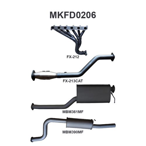 Ford Falcon FG 6 Cylinder Ute Full System Muffler/Muffler