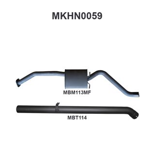 Holden Commodore VP VR VS Sedan 5L V8 IRS 2.5in Catback Tailpipe