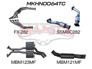 VP VR VS Sedan 5L V8 IRS 2.5in With Extractors Muffler