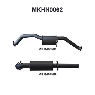 Holden Commodore VP VR VS Sedan 5L V8 IRS 3in Catback Muffler