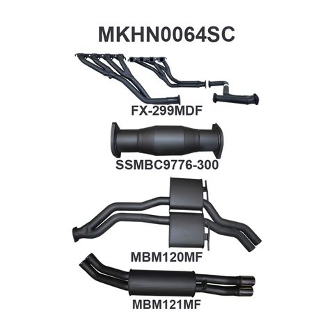 Holden Commodore VP VR VS Sedan 5L V8 Manual IRS 2.5in With Extractors Muffler