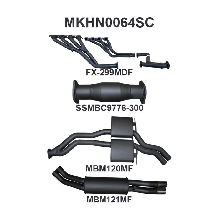 VP VR VS Sedan 5L V8 Manual IRS 2.5in With Extractors Muffler