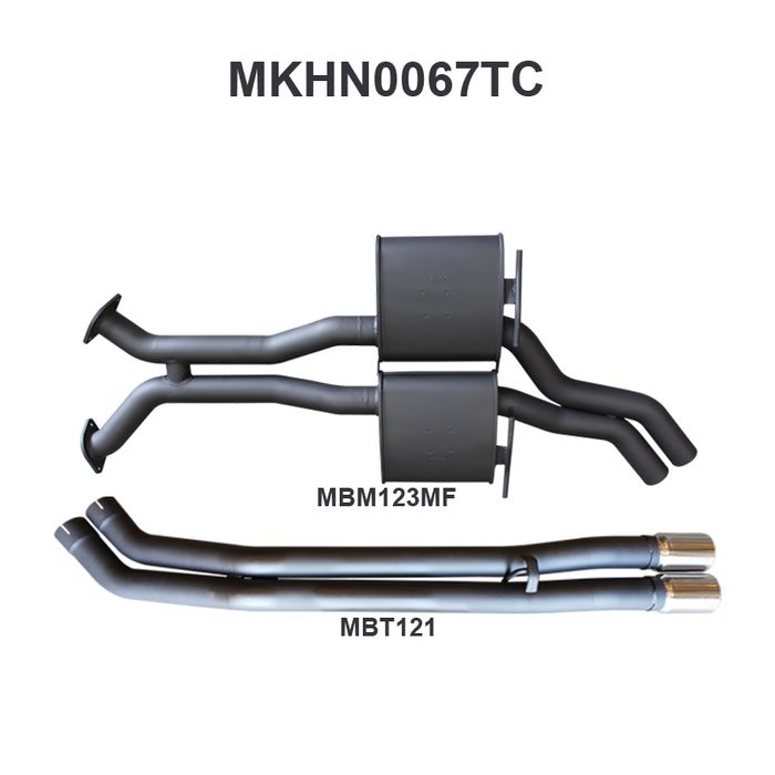 Holden Commodore VP VR VS Sedan 5L V8 IRS 2.5in Catback Tailpipe