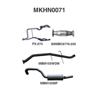 Holden Commodore VG VP VR V6 Ute 2.5in With Extractors WOM/Muffler