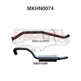 Holden Commodore VG VP VR V6 V8 Ute 2.5in Catback WOM/Muffler