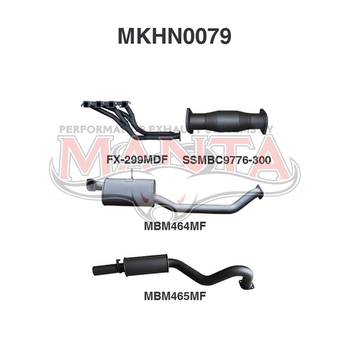 Holden Commodore VN VP VR VS UTE 5.0L V8 MANUAL FULL 3IN SYSTEM WITH CAT & DUAL MUFFLERS