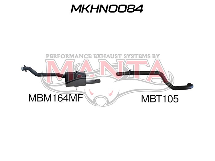 Holden Commodore VS Ute & WAG V6 3.8L 2.5in Catback Muffler/Tailpipe