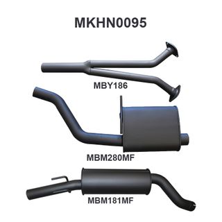 Holden Commodore VZ V6 Sedan Ute Wagon 2.5in Catback Muffler/Muffler