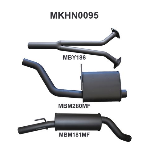 Holden Commodore VZ V6 Sedan Ute Wagon 2.5in Catback Muffler/Muffler