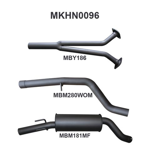 Holden Commodore VZ V6 SDN Ute Wagon 2.5in Catback WOM/Muffler