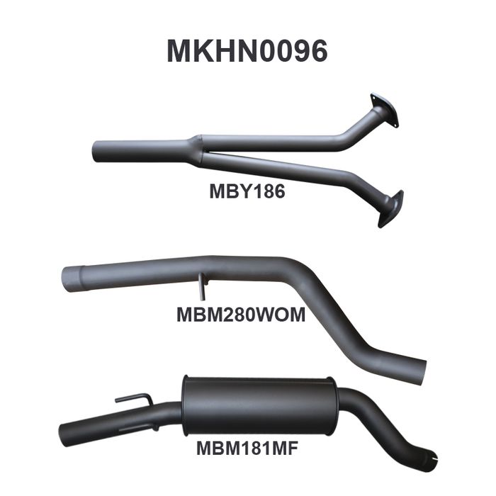 Holden Commodore VZ V6 SDN Ute Wagon 2.5in Catback WOM/Muffler