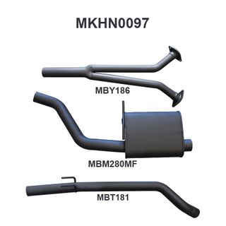 Holden Commodore VZ V6 Sedan Ute Wagon 2.5in Catback Muffler/Tailpipe