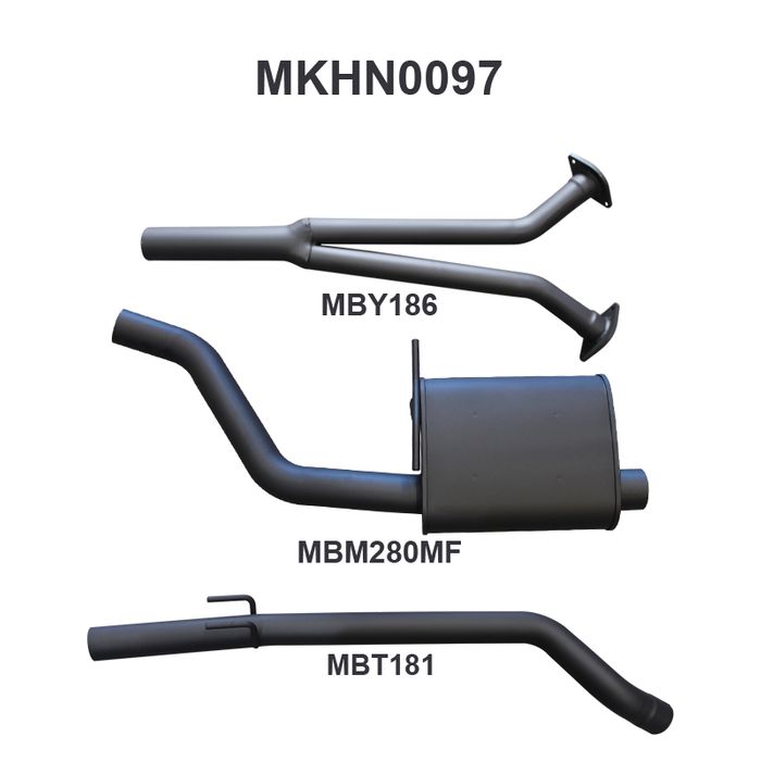 Holden Commodore VZ V6 Sedan Ute Wagon 2.5in Catback Muffler/Tailpipe