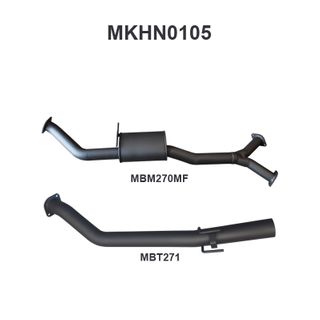 Holden Commodore VZ V6 Sedan 3in Catback Muffler/Tailpipe