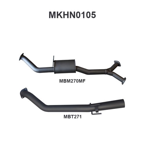 Holden Commodore VZ V6 Sedan 3in Catback Muffler/Tailpipe