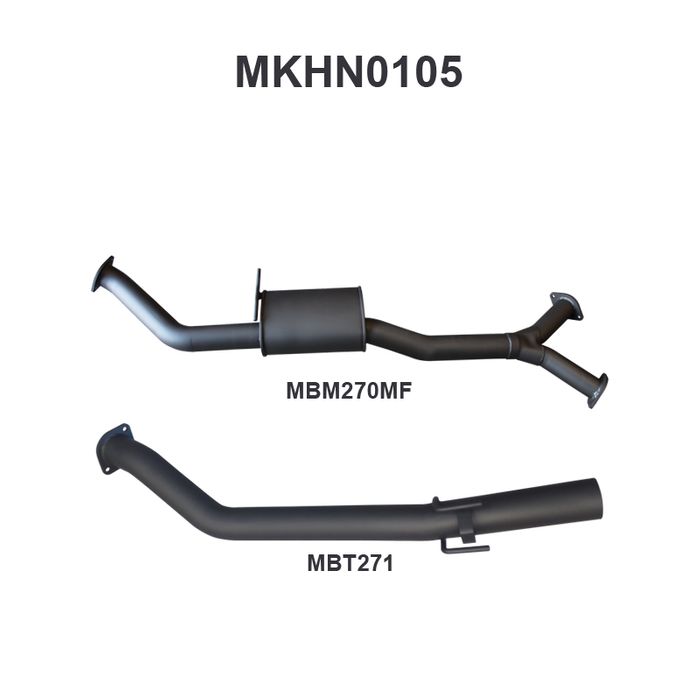 Holden Commodore VZ V6 Sedan 3in Catback Muffler/Tailpipe
