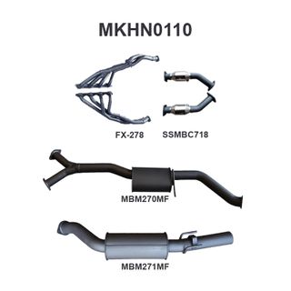 Holden Commodore VT 5L Sedan 3in Single With Extractors Muffler/Muffler