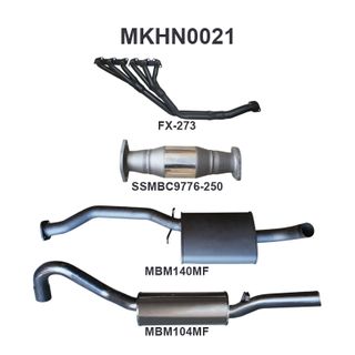 Holden Commodore VL Commodore 3.0L 6 Cylinder 2.5in With Extractors Muffler/Muffler
