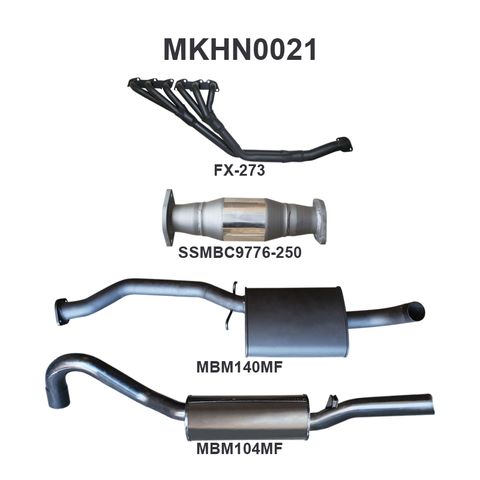 Holden Commodore VL Commodore 3.0L 6 Cylinder 2.5in With Extractors Muffler/Muffler