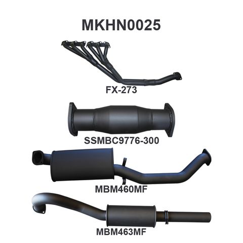 Holden Commodore VL Commodore 3.0L 6 Cylinder 3in With Extractors Muffler/Muffler