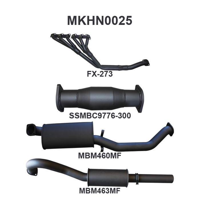 Holden Commodore VL Commodore 3.0L 6 Cylinder 3in With Extractors Muffler/Muffler