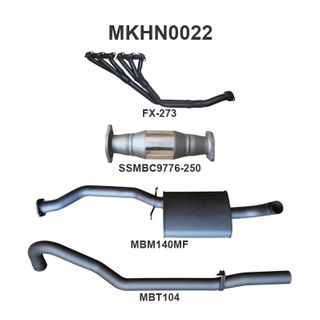 Holden Commodore VL Commodore 3.0L 6 Cylinder 2.5in With Extractors Muffler/Tailpipe