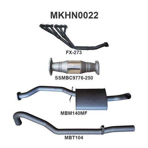 Holden Commodore VL Commodore 3.0L 6 Cylinder 2.5in With Extractors Muffler/Tailpipe