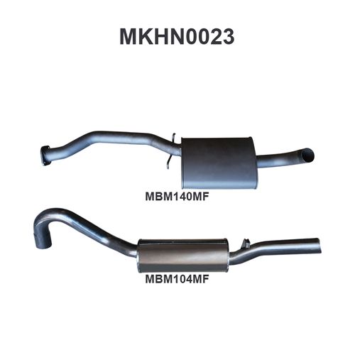 Holden Commodore VL Commodore 3.0L 6 Cylinder 2.5in Catback Muffler/Muffler