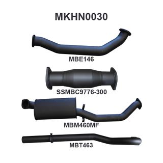 Holden Commodore VL Commodore Turbo 3.0L 3in T/Back Muffler/Tailpipe