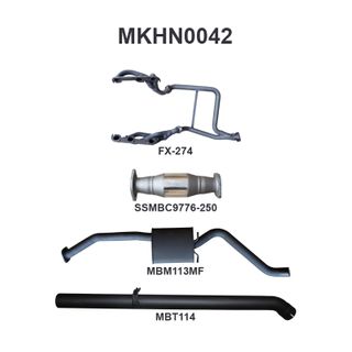 Holden Commodore VP VR Sedan V6 3.8L IRS 2.5in With Extractors Muffler/Tailpipe