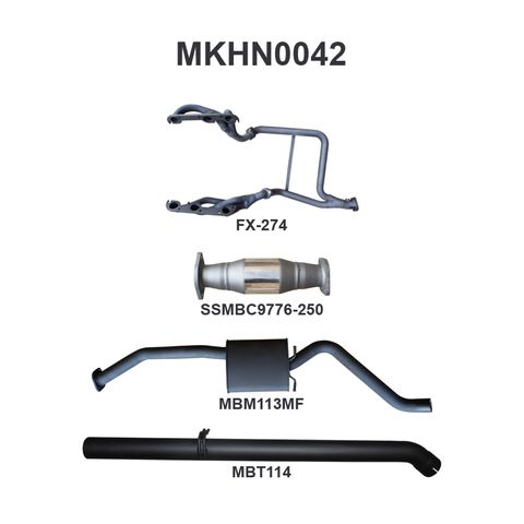 Holden Commodore VP VR Sedan V6 3.8L IRS 2.5in With Extractors Muffler/Tailpipe