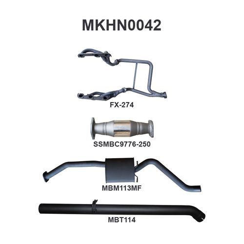 Holden Commodore VP VR Sedan V6 3.8L IRS 2.5in With Extractors Muffler/Tailpipe