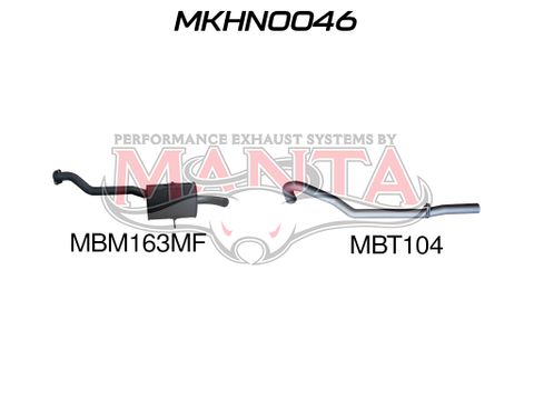 VS Sedan V6 3.8L 2.5in Catback Muffler/Tailpipe