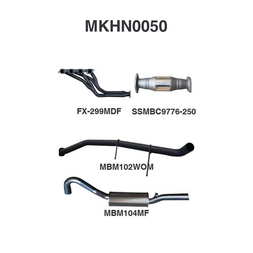 VN VP VR VS SDAN 5.0L Manual V8 2.5in With Extractors WOM