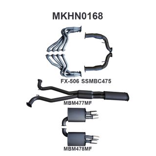 Holden Commodore VE V8 Sedan Wagon 3in With 1 7/8 in Extractors Muffler/Muffler