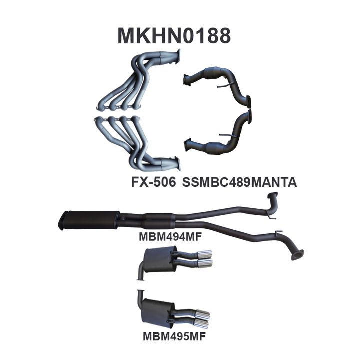 Holden Commodore VE Ute & Maloo 2.5in With Extractors Muffler/Muffler