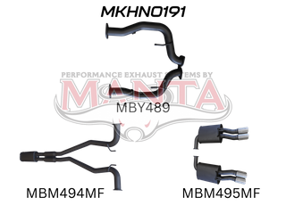Holden Commodore VE Ute & Maloo 2.5in Catback Muffler/Muffler