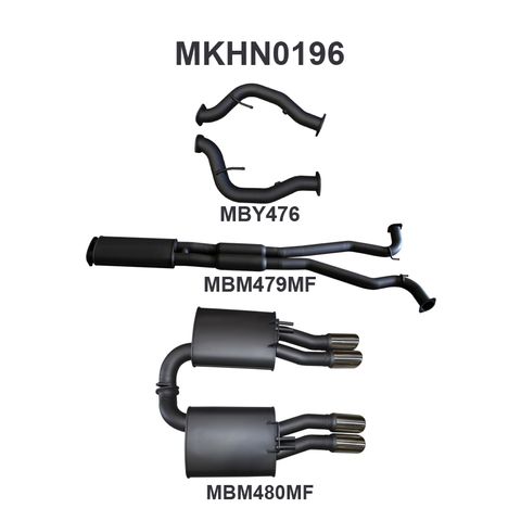 Holden Commodore VE Ute & Maloo V8 3in Catback Muffler/Muffler