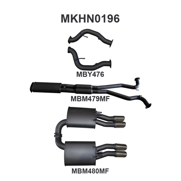 Holden Commodore VE Ute & Maloo V8 3in Catback Muffler/Muffler