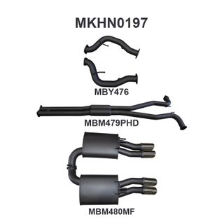 Holden Commodore VE Ute & Maloo V8 3in Catback Hotdog/Muffler